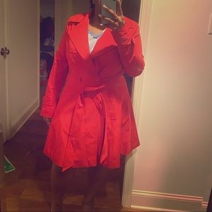 Red Trench coat